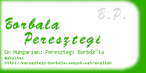 borbala peresztegi business card